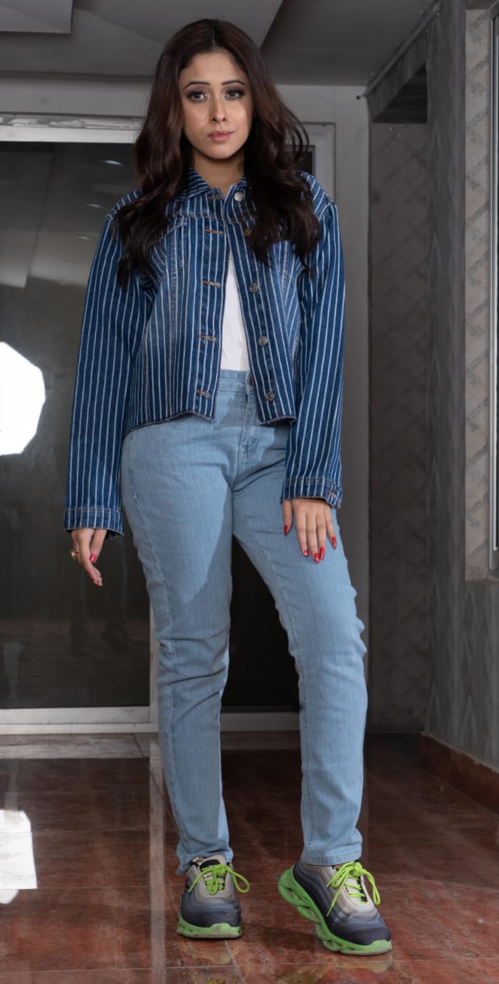 Pinstripe Pulse Jeans